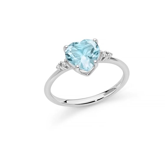 Anello Miluna Donna in Oro bianco Topazio 2.2 Ct LID3746X - LID3746X